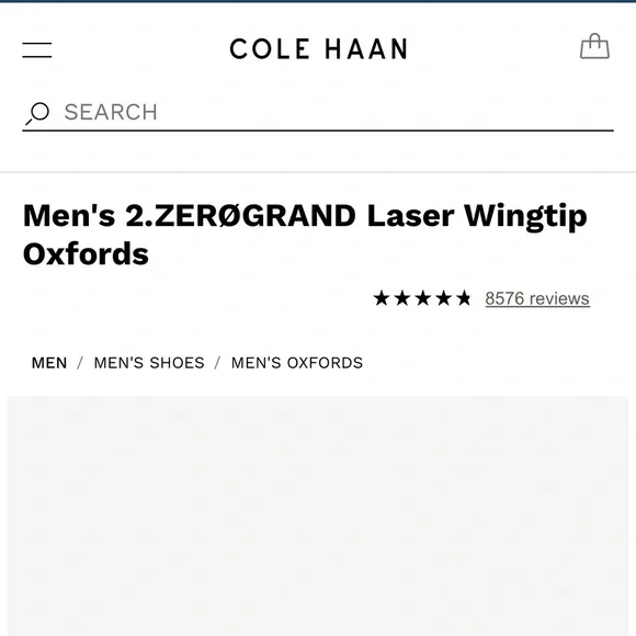 NWOB Cole Haan Brown Leather Oxford sz 9 - Picture 6 of 8